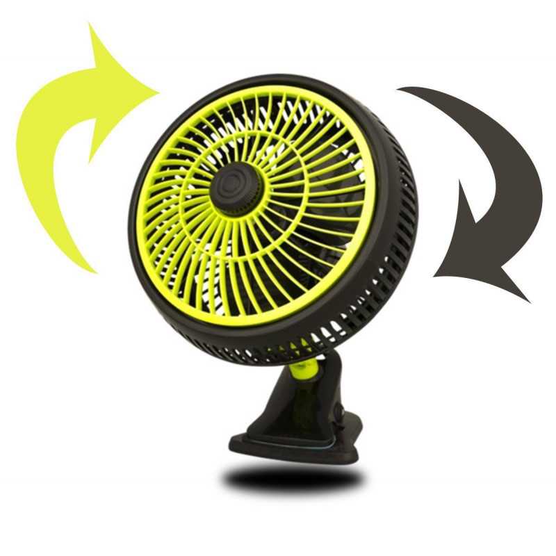Oscillerende Klemventilator - Diam 25cm - Vermogen 20W