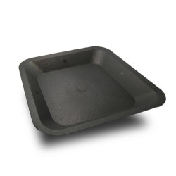 Schotel 23x 23cm - Vierkant Zwart