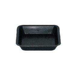 Zwarte vierkante schotel - 30,5 x 30,5 cm - 11L