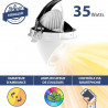Gestuurde inbouwspot 35W - Spectrum/intensiteit variatie - 60° - Uitsparing 155mm