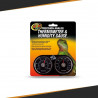 Ingezoomde terrarium analoge thermometer + hygrometer