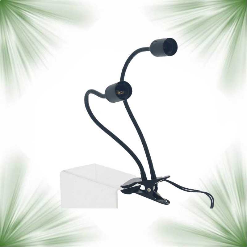 Double Support CLIP - Flexible pour ampoule horticole LED E27