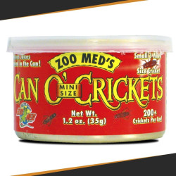 Nourriture Can O’ mini crickets pour reptile 35g
