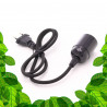 Plug & Play kabel voor E27 tuinbouwlamp