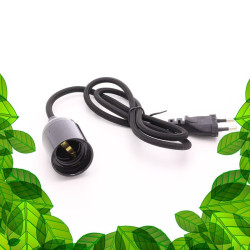 Plug & Play kabel voor E27 tuinbouwlamp