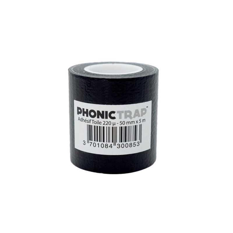 Plakband/plakband zwart 220 µ - 50 mm x 5 m - 2