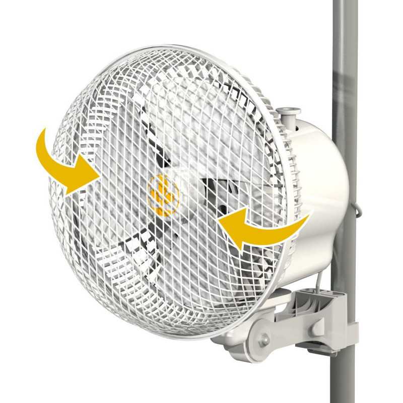 Ventilateur à pince oscillant - Monkey Fan - Secret Jardin - 2 Vitesses - 20W 21CM Secret Jardin - 2