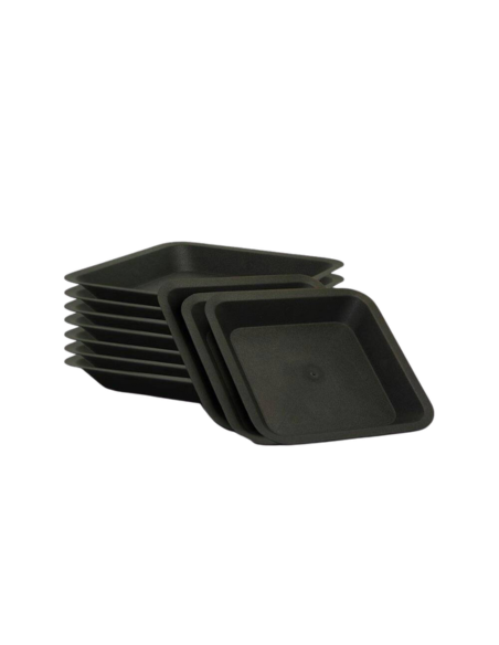 Vierkante zwarte schotel - 36,5 x 36,5cm - 20L
