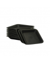 Black square saucer - 36.5 x 36.5cm - 20L