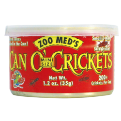 Minikrekel in blik voor reptielen - Can O' mini Crickets - 35g - GEZOOMD