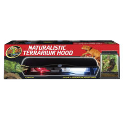 Double lighting ramp for compact fluorescent bulbs or bulbs - NATURALISTIC TERRARIUM HOOD - 45 cm - ZOOMED