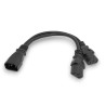 30cm IEC aansluitkabel voor 2 spots