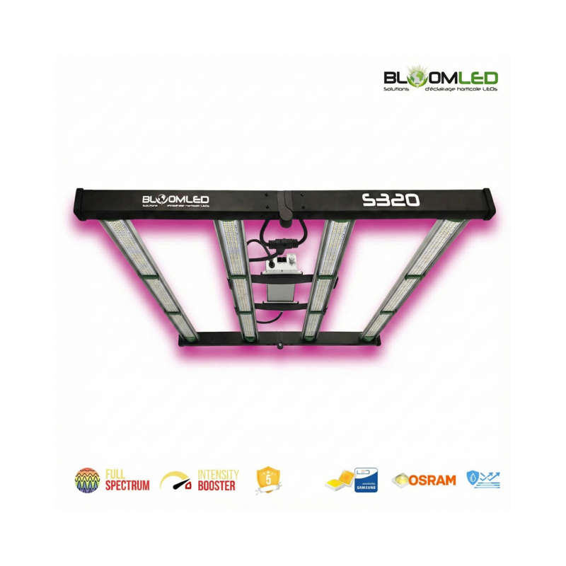 SpectraWILD S320 - Full Spectrum LED Grow Lights - 320W - 80x80 - Samsung