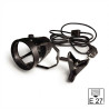 Klem met fitting en 3m kabel voor E27 tuinbouwlamp - FloraCLIP