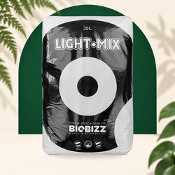 Sac de  terreau Light-Mix 20L - Terre pour la culture en intérieur sous lampes horticoles LEDs - Biobizz