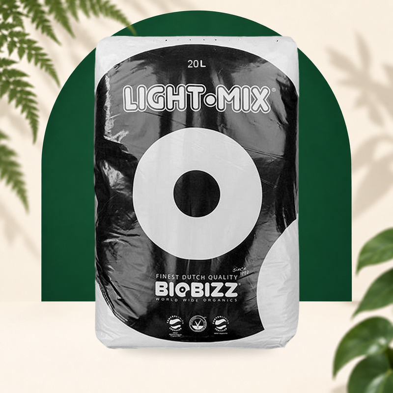 Sac de  terreau Light-Mix 20L - Terre pour la culture en intérieur sous lampes horticoles LEDs - Biobizz
