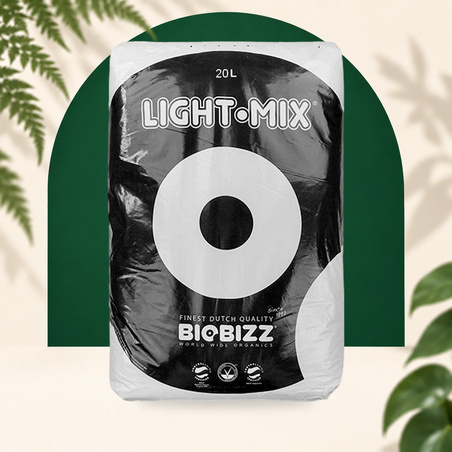 Zak Light-Mix potgrond 20L - Grond voor binnen kweken onder LED tuinbouwlampen - Biobizz