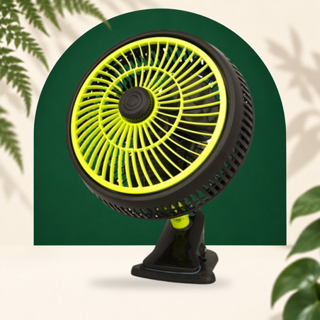 Oscillerende Klemventilator - Diam 25cm - Vermogen 20W