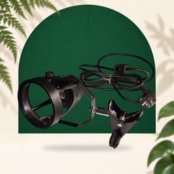 Pince avec douille et câble 3m pour ampoule horticole E27 - FloraCLIP