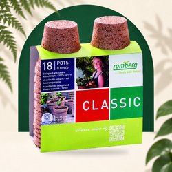 Lot de 18 Pots Biodégradables - 8cm en Blister