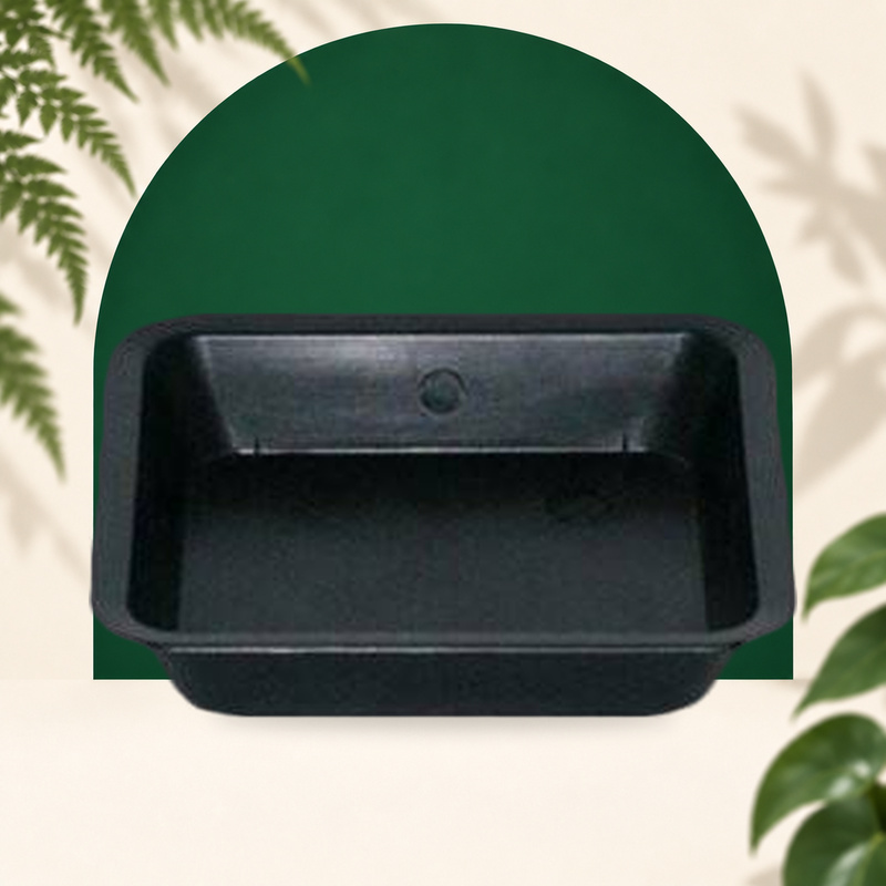 Soucoupe carré noire - 30,5 x 30,5cm - 11L