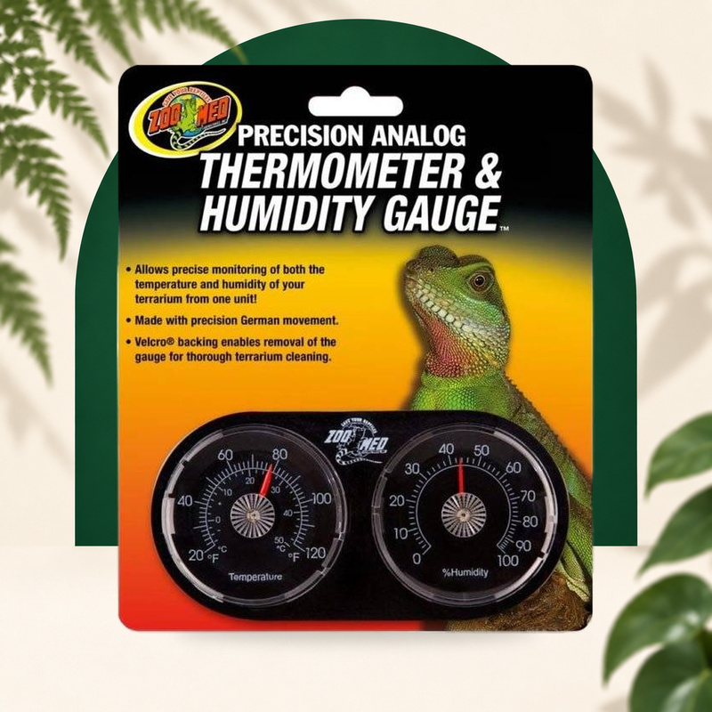 Thermomètre + Hygromètre  analogique terrarium  Zoomed