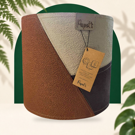 Vintage Tricolour Plant Pot Cover Ø15.5