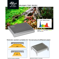 Skylight TINY2 Rack 2H/2V — ledlamp voor terraria