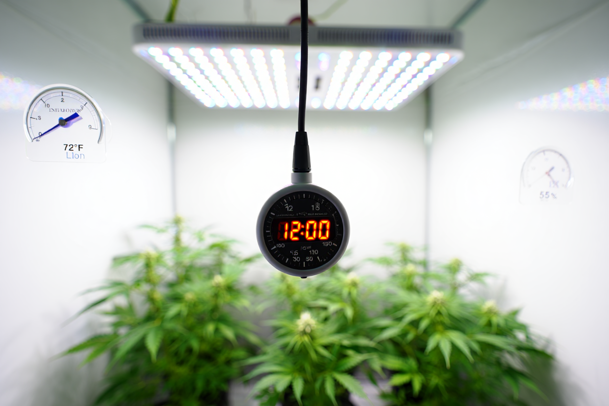 Programmateur mécanique réglant cycle 12/12 pour floraison du cannabis