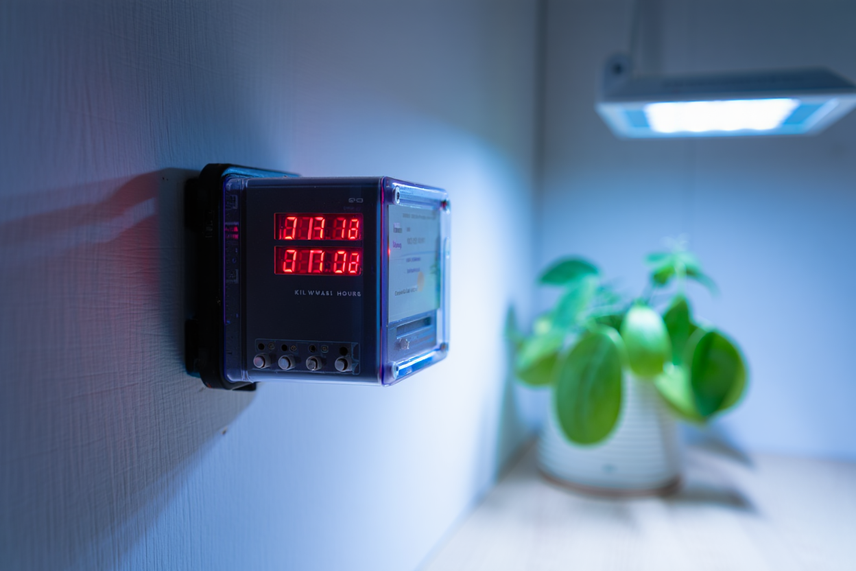 Compteur électrique mesurant la consommation