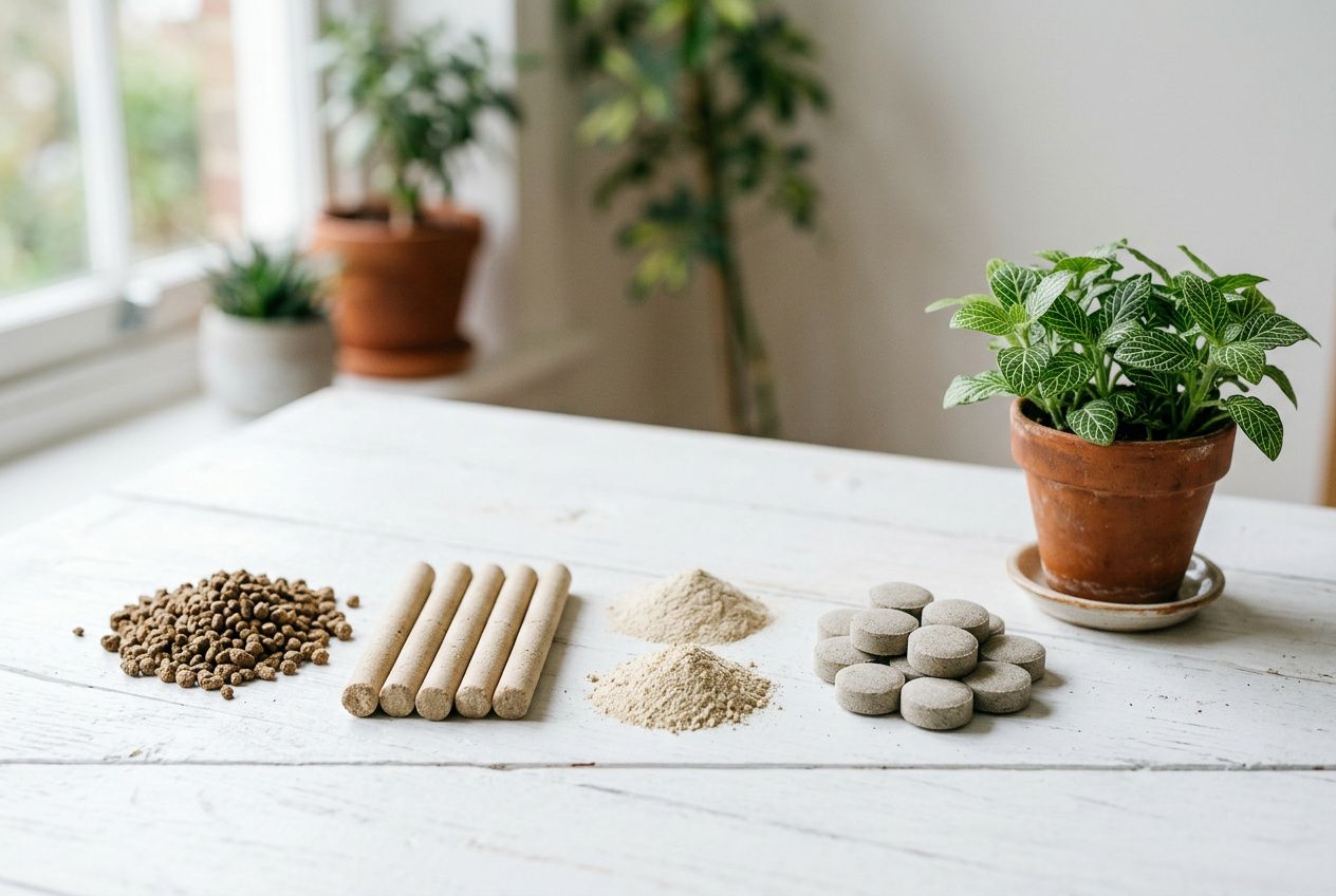 Différents types d'engrais solides pour plantes