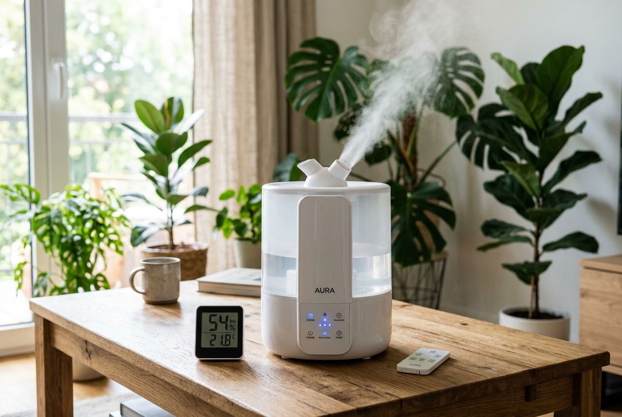 Humidificateur d'air ultrasonique en fonctionnement